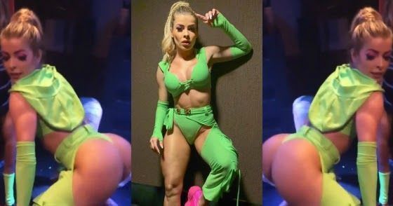 Jaqueline grohalski ex-bbb dançando funk mostrando o bundão no palco do baile