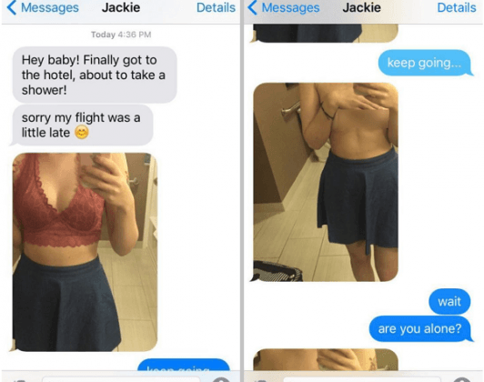 Foi mandar nudes pro namorado e ele descobriu a traição