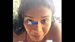 Moreninha safada na live da bigo