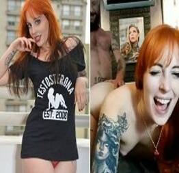 Mel Fire ruiva deliciosa quicou na vara e ganhou leitinho