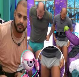BBB24: Marcus Surpreende ao levantar da cama de cueca tamanho do volume do Brother é impactante