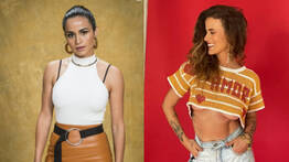 Nanda costa e ana cañas nuas se pegando no clipe 
